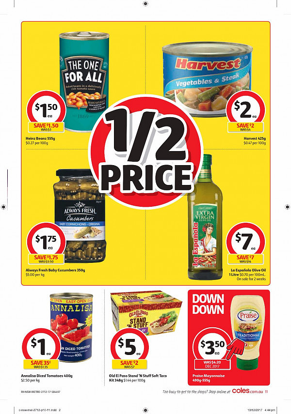 Coles 12月27日至1月2日元旦特辑！鱼排饺子可乐水壶半价！ - 11