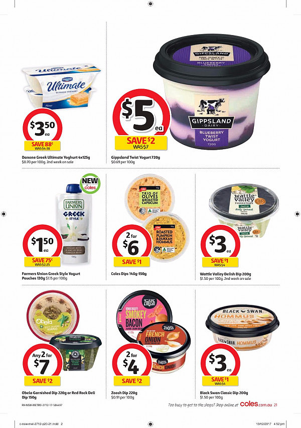 Coles 12月27日至1月2日元旦特辑！鱼排饺子可乐水壶半价！ - 21