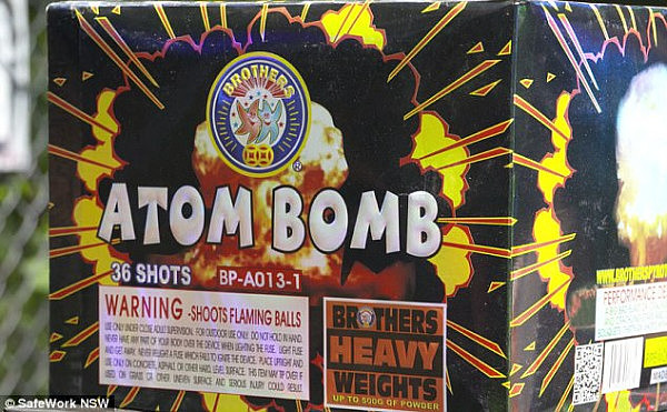 SafeWork investigators believe the massive stash of 150 kilograms of fireworks (pictured) found in northern Sydney was intended for sale or use on New Year's Eve