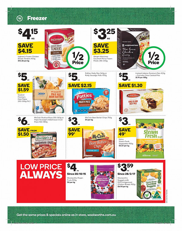 Woolworths 1月3日至9日新年第一周特价！羊腿猪肉Blackmores芒果冰淇淋半价！ - 16