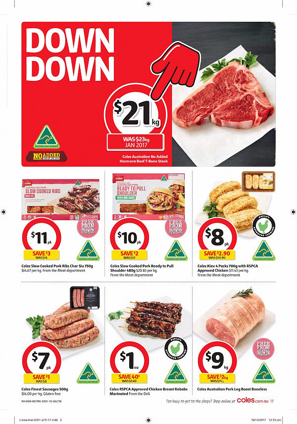 Coles 1月3日至9日新年第一周特价！春卷冰淇淋鱿鱼菜油半价！ - 17