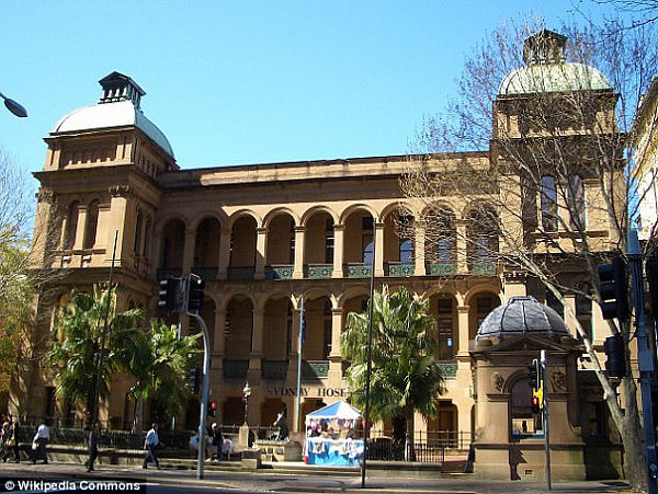 The man suffered injuries to the head and was taken to Sydney Eye Hospital (pictured)