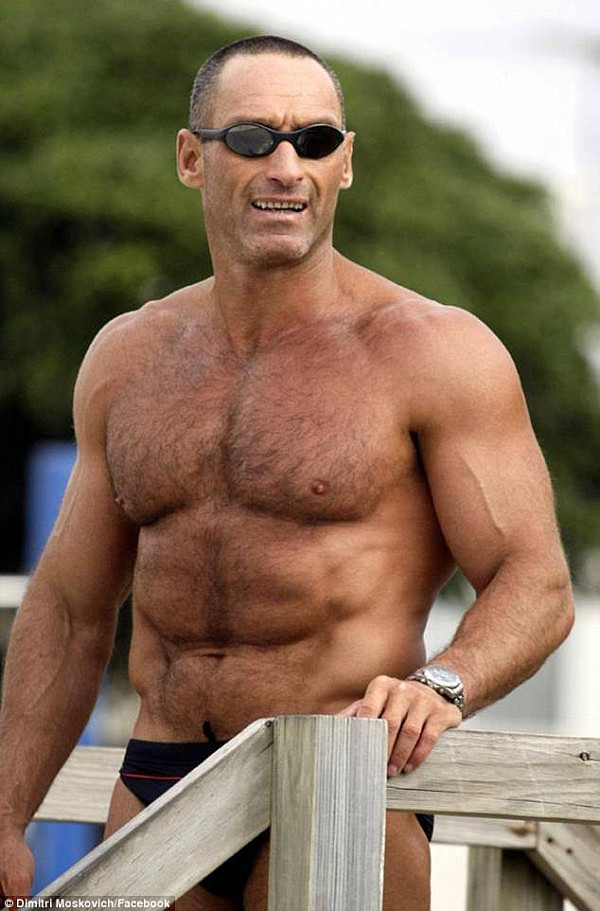 Bondi regular Dimitri Moskovich, 52, spends up to six hours a day at the beach exercising