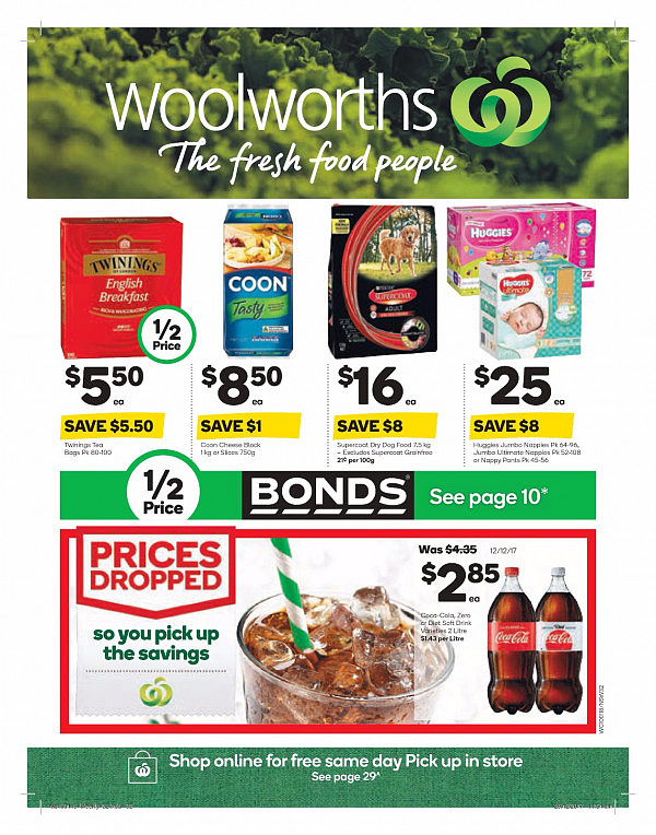 Woolworths 1月10日至16日特价集锦！芒果桃子蓝莓春卷大米杏仁奶半价！ - 32