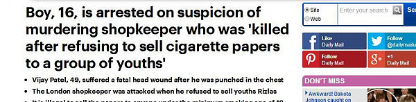 英国店员拒卖烟给未成年人，被一群少年暴打致死，家中2子待养