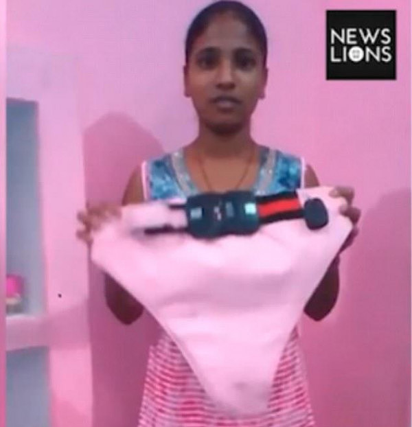 印度女孩发明防性侵内裤，带智能锁GPS摄像头可一键报警