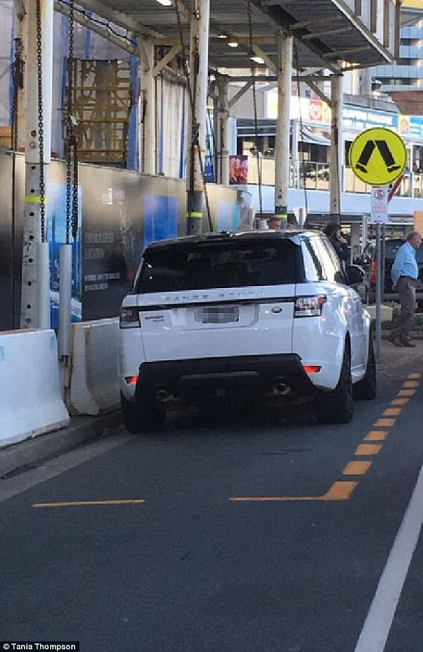 Gold Coast resident took to the internet to post this photo of Mayor Tom Tate's $200,000 Range Rover in the parking spot 