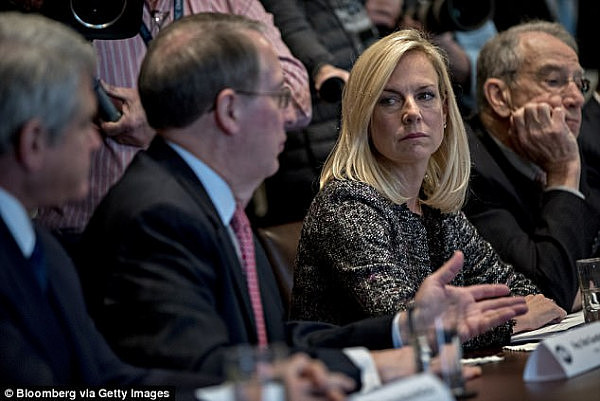 Kirstjen Nielsen said the merit-based immigration system Mr Trump wants to introduce is the 'exact' same as what Australia currently has