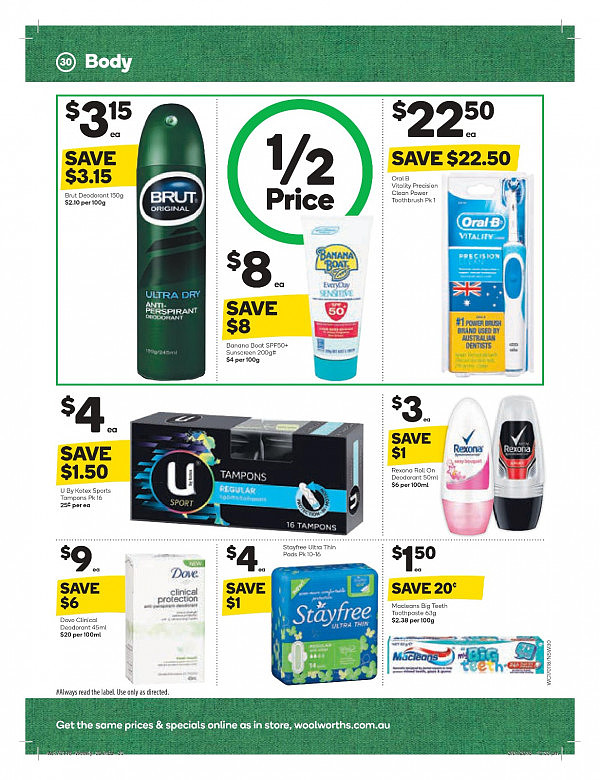 Woolworths 1月17日至23日特价集锦！水饺水壶电动牙刷半价！人字拖才2刀！ - 30