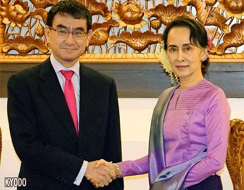 日本外相访问缅甸若开邦 日媒：不惜与欧美划清界限
