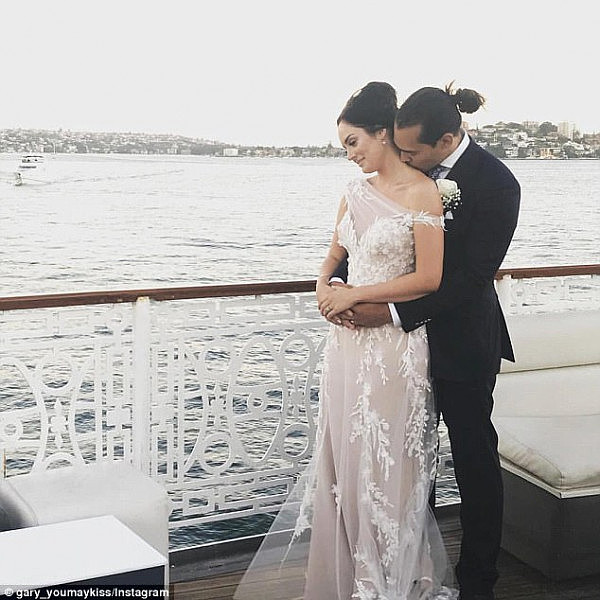  The ceremony and reception was held on a boat that went around Sydney Harbour on Friday