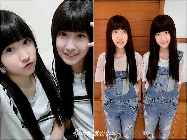 台湾最美双胞胎长大成人 掀开刘海差点认不出（组图） - 3