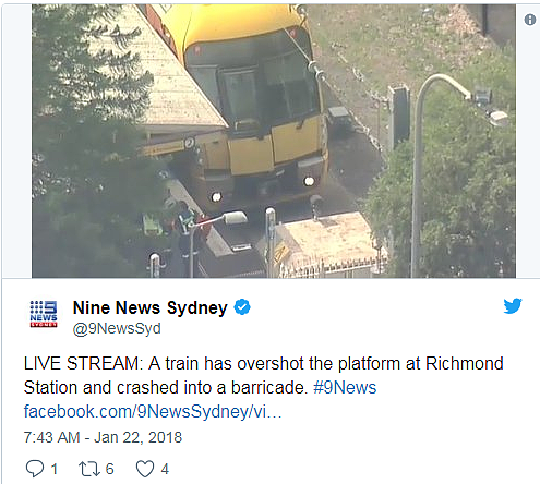 更新！目击者：“整个车厢都是血！”悉尼今晨火车失事！猛撞缓冲器致脱轨！至少16名乘客受伤（视频） - 34