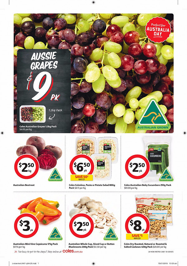 Coles 1月24日至30日特价集锦！菜油大米制冷箱可乐冰淇淋半价！ - 24