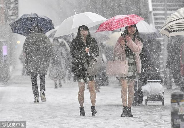 日本最强级别寒流来袭 预计降雪量高达1米