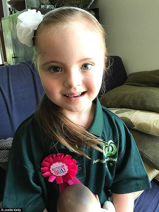 When Joelle Kelly, 38, asked her little girl Josee what theme she wanted for her fifth birthday, she immediately responded with 'Woolworths'