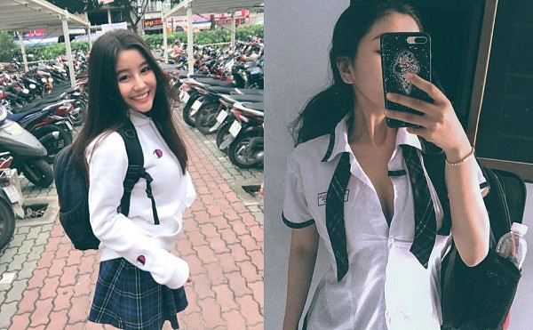 越南女高中生被赞零瑕疵女神，妈妈是华裔美女 - 2