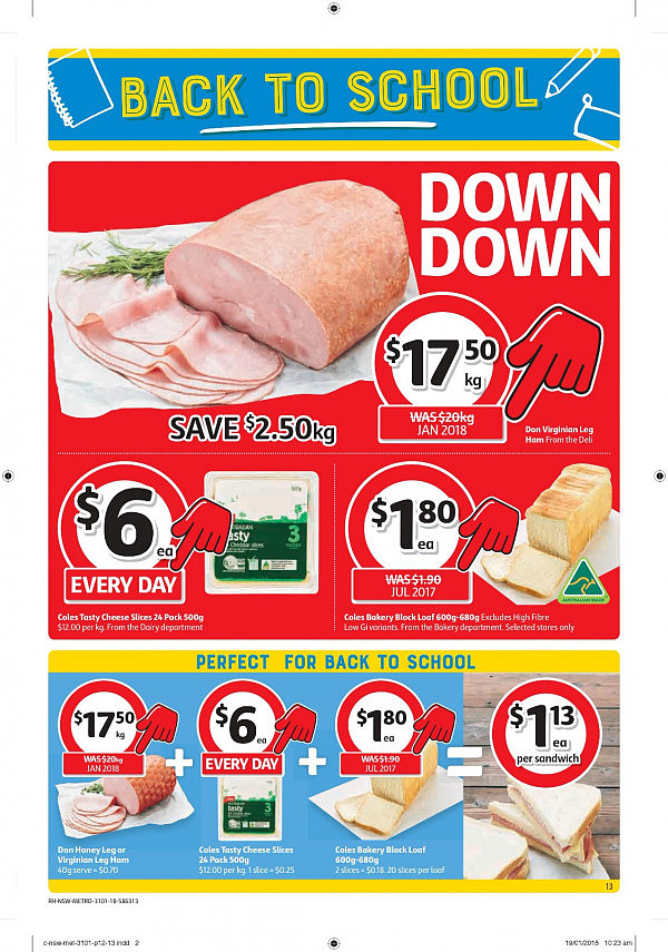 Coles 1月31日至2月6日特价集锦 电话卡花生酱大米猪肉饺子半价！ - 13