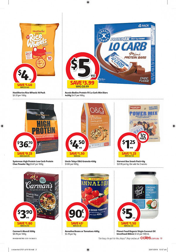 Coles 1月31日至2月6日特价集锦 电话卡花生酱大米猪肉饺子半价！ - 19