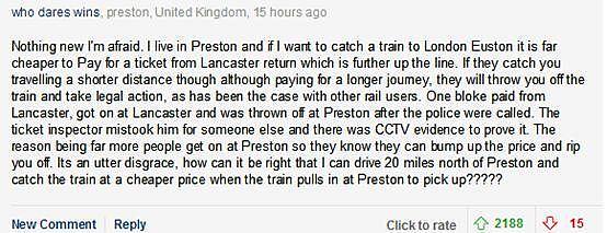 本来19镑的票却被迫多付64镑，大叔气愤揭露英国火车坑人新方式