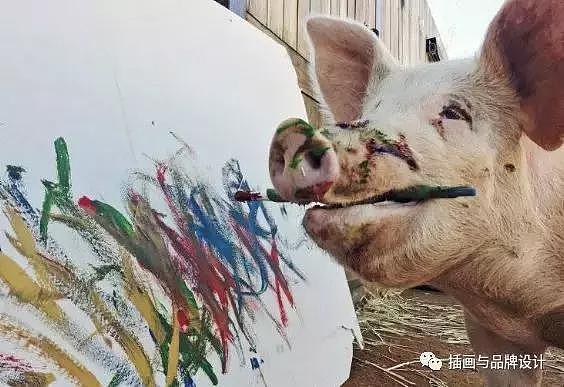 一头猪画画卖100000元，毕加索画不可怕，就怕猪也这样画