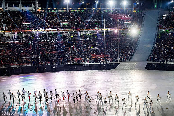 平昌冬奥开幕式表演 青龙白虎震撼开场（组图/视频） - 12