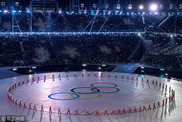 平昌冬奥开幕式表演 青龙白虎震撼开场（组图/视频） - 14