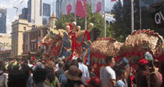 现场动图！五万华人“攻占”墨尔本唐人街！澳洲总理现场学狗叫庆祝！还有全球最大舞龙！整个CBD全是人从众𠈌！（视频 / 组图） - 39