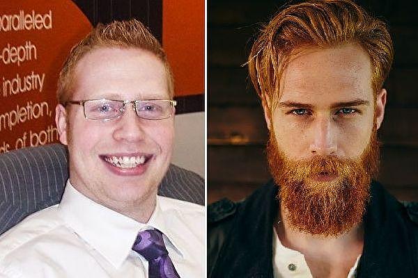 英国男子因留胡子 不仅改变了面貌 更让他翻转了人生