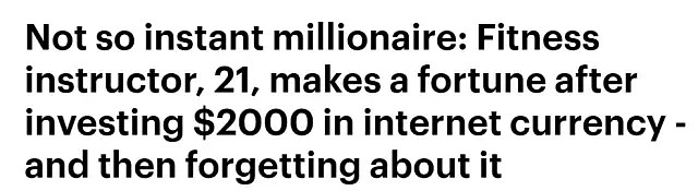 澳洲一小哥投资2000刀，投完就给忘了...直到四年后在新闻上看到，一夜之间咋就成百万富翁了！ - 2