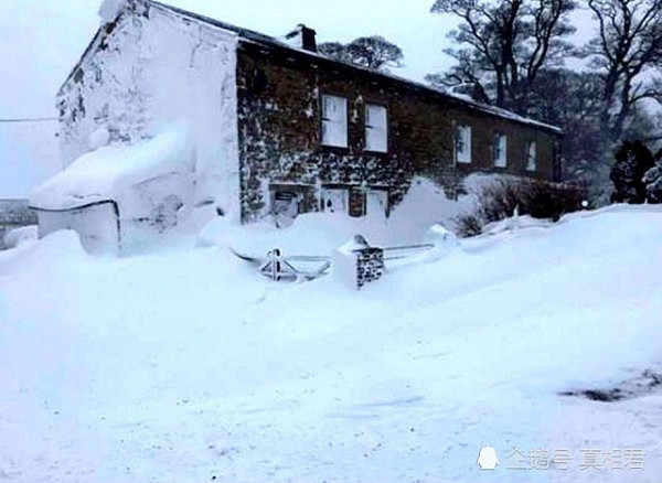 英国暴雪有多大？居民打开门只见另一扇“雪门” - 3