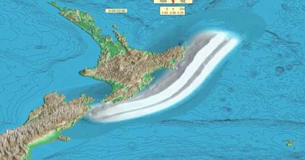 史上最大灾害！新西兰或爆发灾难性地震及海啸！能量等同3.6兆吨TNT，巨浪可高达12米！（视频） - 2