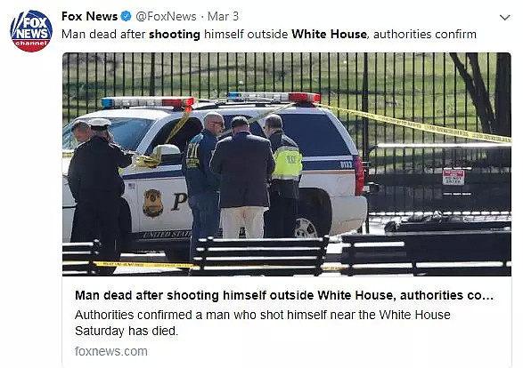 男子白宫前举枪自杀身亡，10天内白宫第二次紧急关闭！（组图） - 3