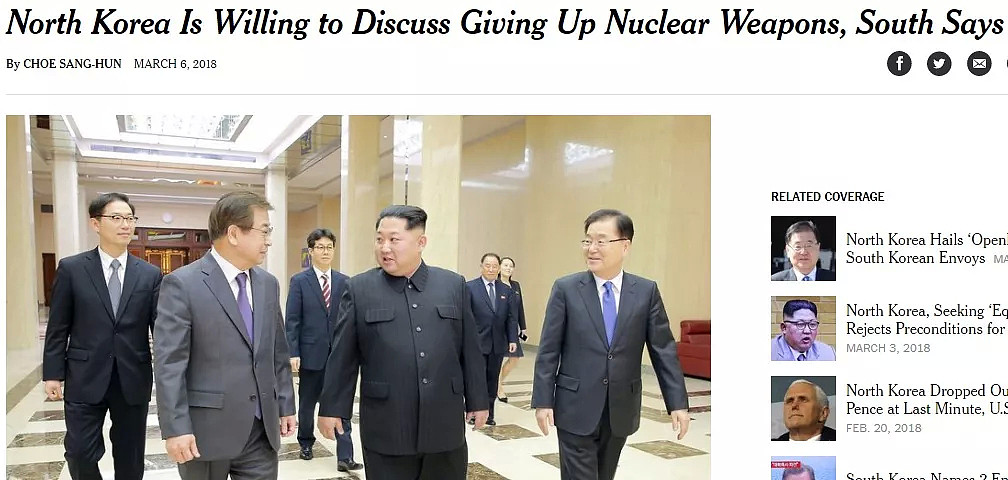 朝韩首脑下月会谈，朝鲜开出的弃核条件是…… - 7