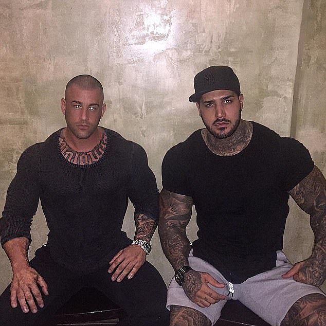 Heavily-tattooed Instagram-famous gym junkie Yakiboy (pictured, right) has slammed his former friend Pasquale Barbaro (pictured, left), calling the murdered gangster a police informant 