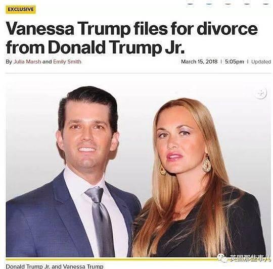 特朗普长子离婚案：婚内给模特发调情私信，老婆请刑事辩护律师惹人疑