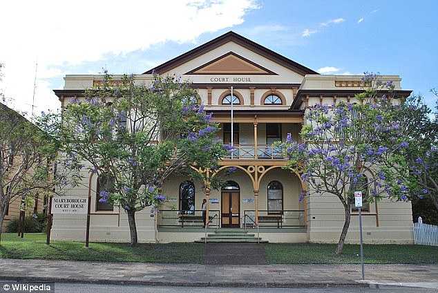 The jury watched a video of the girl's testimony before returning a not guilty verdict at Maryborough District Court (pictured) on Tuesday