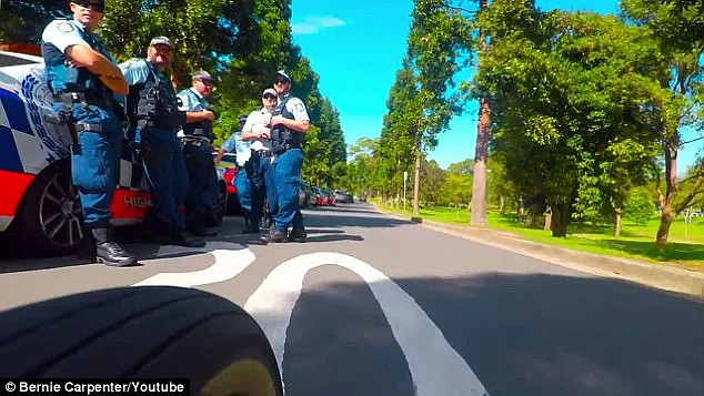 悉尼公园的小树林里，大批警察偷偷猫在七辆警车后，蹲守一群骑自行车的人..... - 11