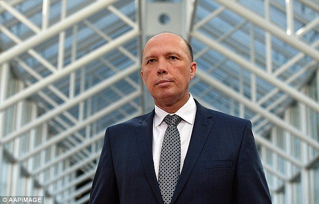 Home Affairs Minister Peter Dutton said: 'The use of encrypted messaging by terrorists and criminals is potentially the most significant degradation of intelligence capability in modern times'