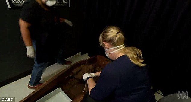 Archaeologists at Sydney University have discovered the remains of a 2,500-year-old Egyptian mummy in a coffin that was in storage  for 150 years