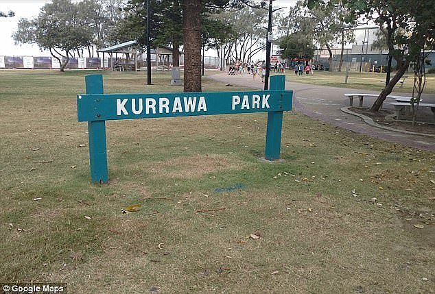 Two German tourists have been charged with stealing from a fenced-off site in Kurrawa Park (pictured) 