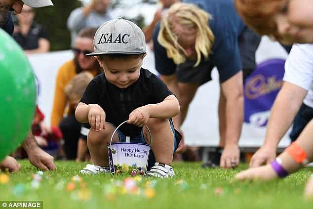 In Melbourne, the Cadbury Easter egg hunt went off with out a hitch at Werribee Mansion
