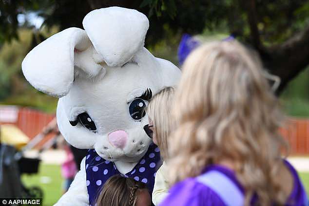  The event at Werribee Mansion(pictured) also sold out on Good Friday but it appeared there were more eggs to go around