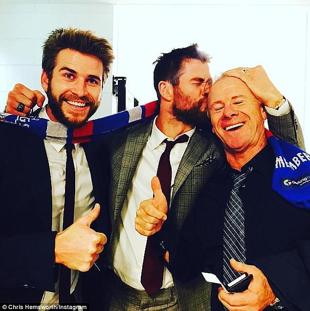 Handsome: It's no secret that the Hemsworth clan are blessed with good genes