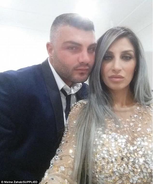 Nivine Zahab (right) told Daily Mail Australia she and her partner Hassan (left) were helping under the direction of Mehajer's father, Mohamed, because Salim needed to vacate the property within 21 days after a court ordered him to do so