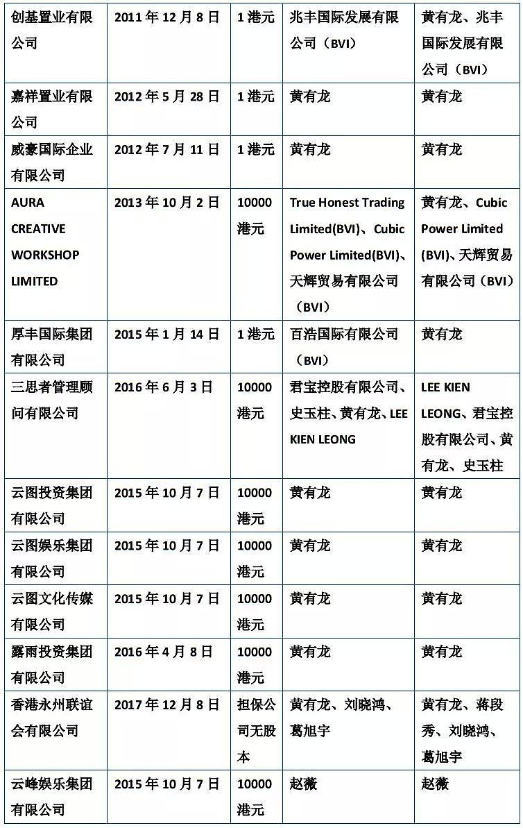 起底赵薇夫妇香港资本布局：16万港元注册35家企业，29家公司扎堆一层楼 - 3