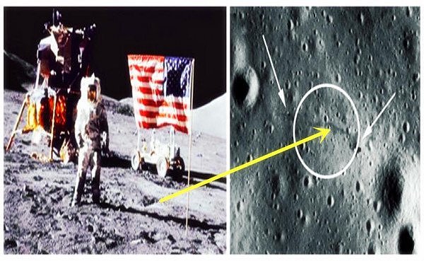 月球上美国那面国旗不见了！外星人真的在那？（组图） - 1