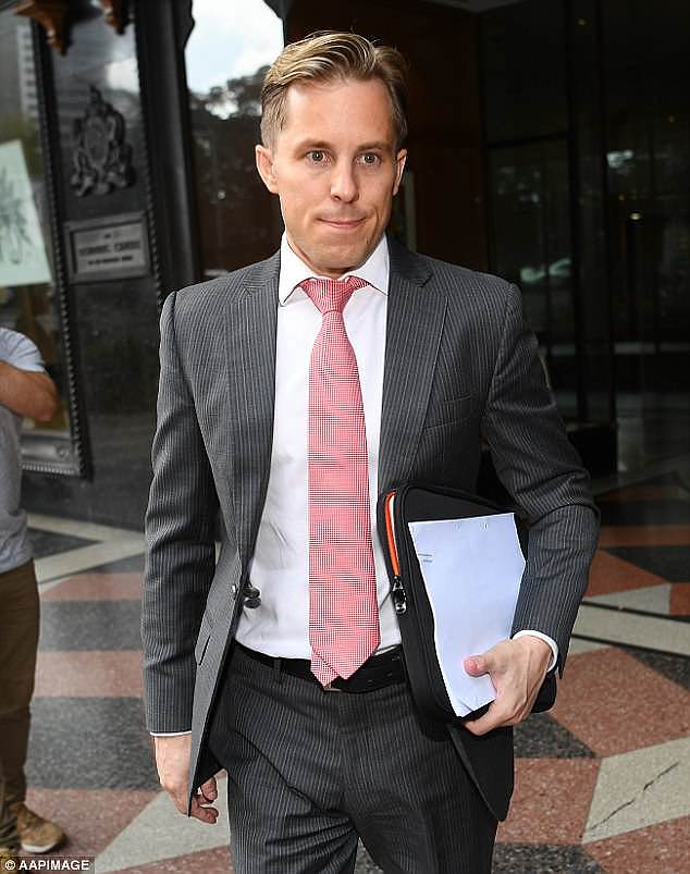 Brody Clarke (pictured, a lawyer who used to work for at Sydney law firm Atanaskovic Hartnell, has been accused of siphoning almost $10million from two companies to feed his gambling addiction