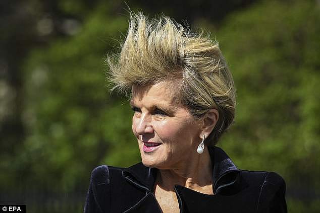 Julie Bishop (pictured) is at the Commonwealth Heads of Government Meeting in London