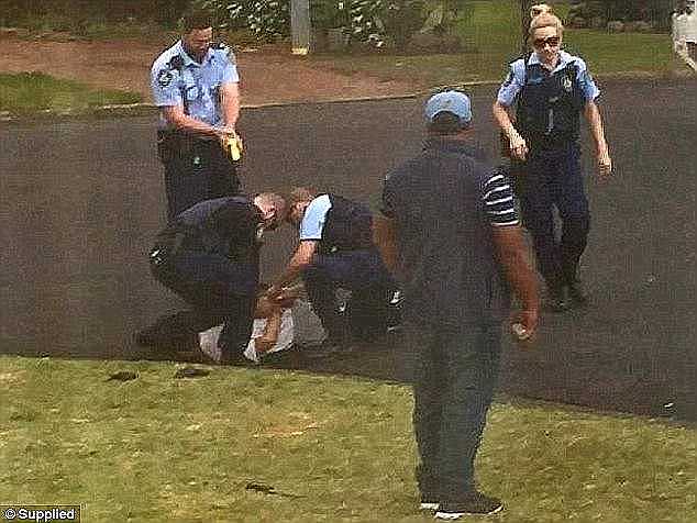 Police arrested the man after Mr Ah Fa and his relatives confronted the man on a Minto street 